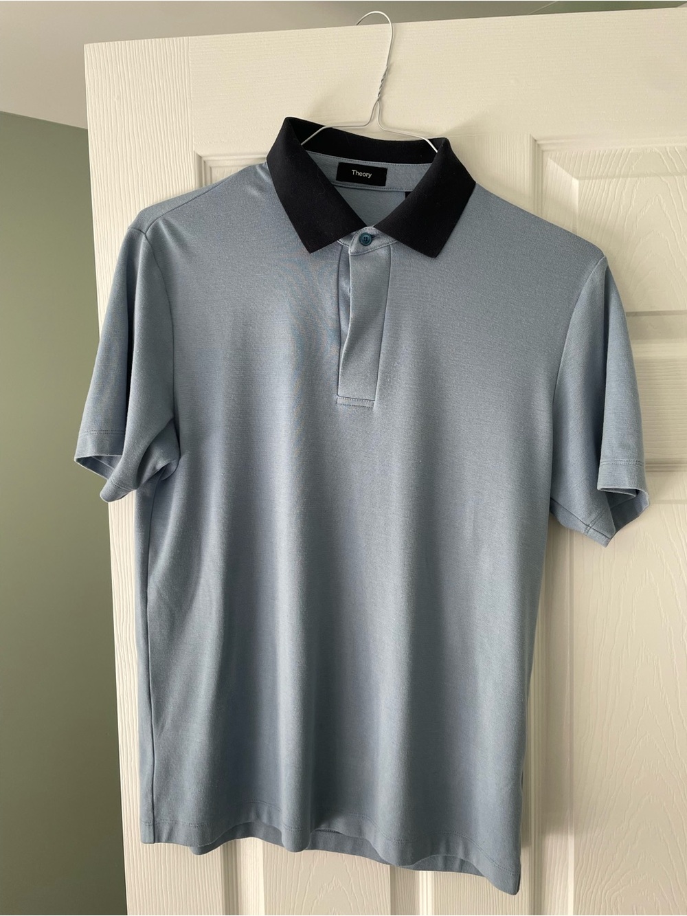 Theory Men's Light Blue Polo